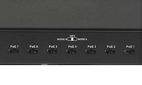 PoE Texas | 8 Port Gigabit Ethernet Switch with Passive PoE on 7 Ports - Power Over Ethernet for 802.3af or 24v Devices