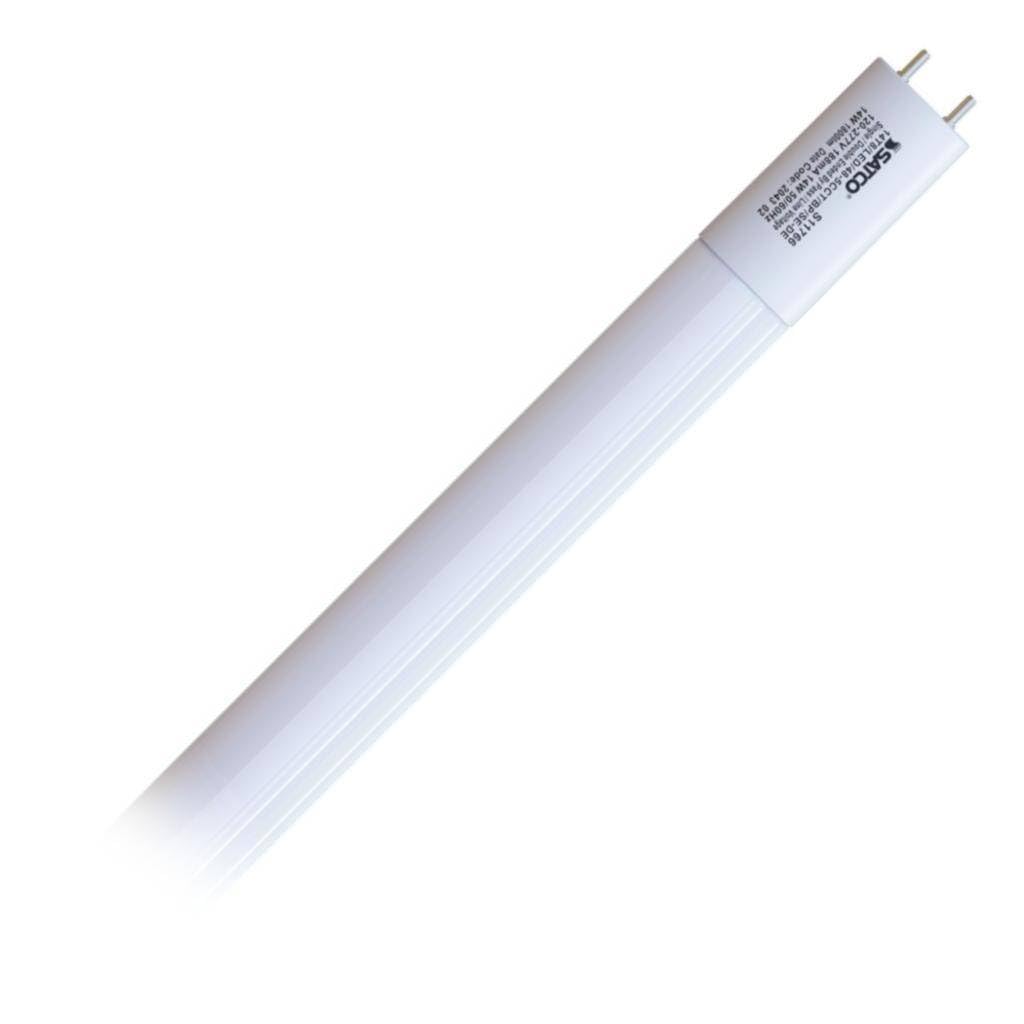 Satco 11766-14T8/LED/48-5CCT/BP/SE-DE (S11766) 4 Foot LED Straight T8 Tube Light Bulb for Replacing Fluorescents