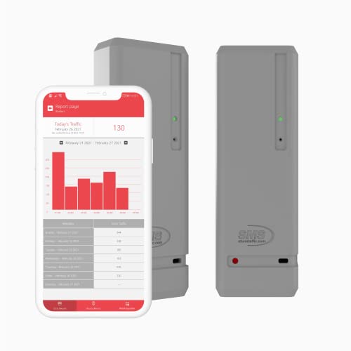 Pearl People Counter: Fully Wireless 2.4ghz Wi-Fi Visitor Counter/Patron Counter/Door Counter/Retail Customer Traffic Counter - in & Out Detection