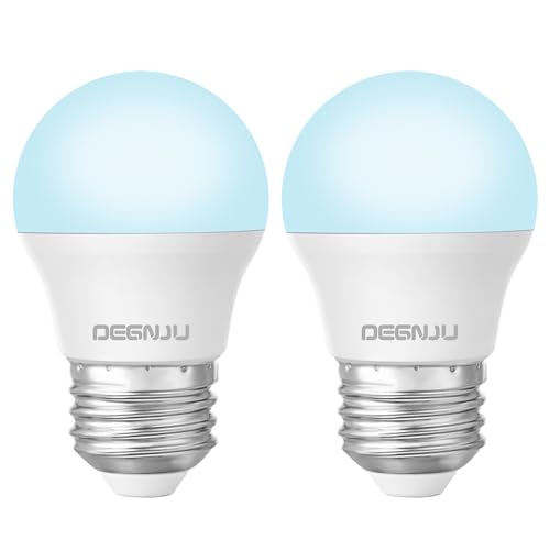 DEGNJU LED Refrigerator Light Bulb, 40 Watt Equivalent, 120V, Fridge Light Bulb 5000K Daylight White, A15 Appliance Bulb 5.5W for Freezer, 650LM, E26