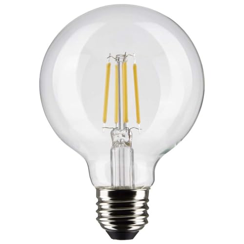 Satco 6Pk 6w G25 Globe Filament LED 2700K Medium Base Dimmable - 60w equiv