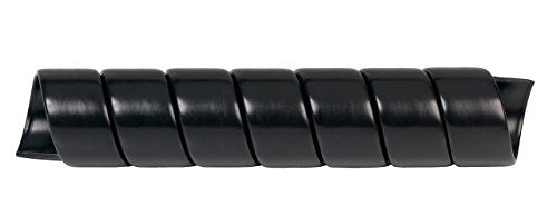Caplugs SPSS Series - Plastic Safeplast Safe-Spirals, Spiral Wrap Hose & Cable Protector, Black HD-PE, 0.67" OD x 100' L Hydraulic & Pneumatic Hoses