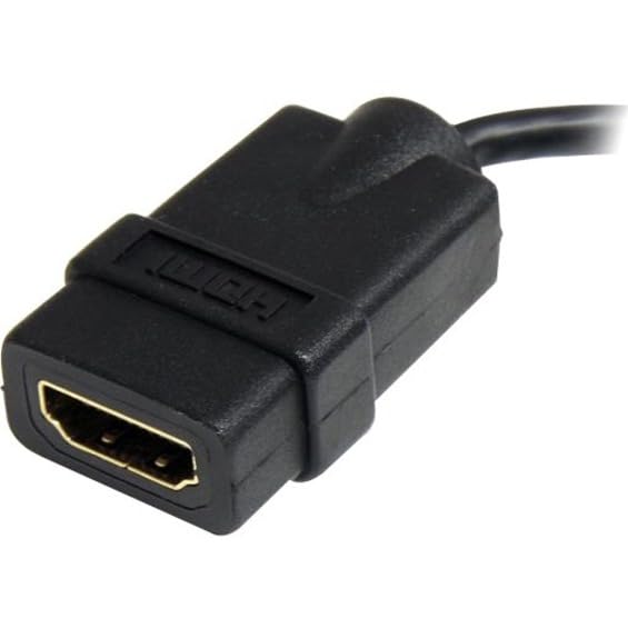 StarTech Micro HDMI to HDMI Adapter, 4K 30Hz, Male to Female (HDADFM5IN)