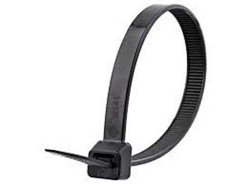 Supreme Cable Ties Heat Stabilized UV Nylon Cable Zip Ties [Pack of 1000] - 4 in., 18lbs, Black, Heavy Duty Zip Ties | Office Organizers