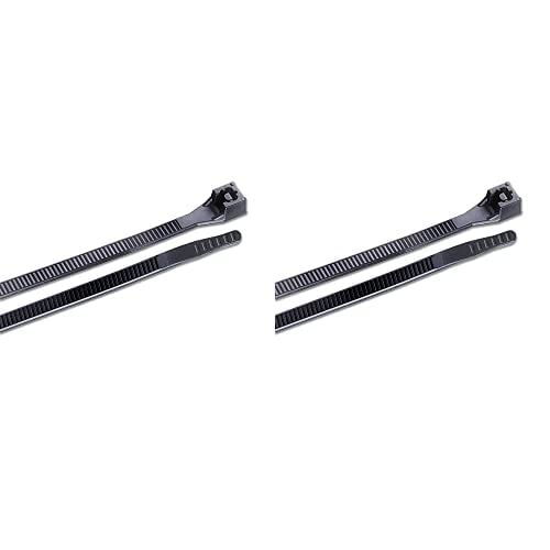 Gardner Bender 46-308UVB Cable Tie, 8 inch., 75 lb. Tensile Strength, Wire / Cord Management Industrial and Household Use, Nylon Zip Tie, 100 Pk., UV