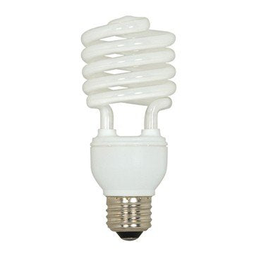 (Pack of 6) Satco S7234, 20-Watt Medium Base T2 Mini Spiral, 2700K, 120V, Equivalent to 75-Watt Incandescent Lamp for Enclosed Fixtures, Compact