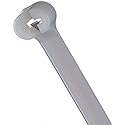 Ty-Rap TY535M Cable Tie, 50 lb. 8 Natural Nylon with Stainless Steel Locking Device #10 Mounting Hole (Pack of 100) by Thomas & Betts