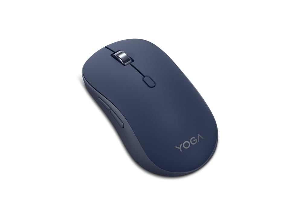 Lenovo Yoga Bluetooth Silent Mouse, 3 Level DPI Adjustment, 36 Month Battery Life, Bluetooth 5.3, 3 Device Paring, Whisper Quiet, Programmable