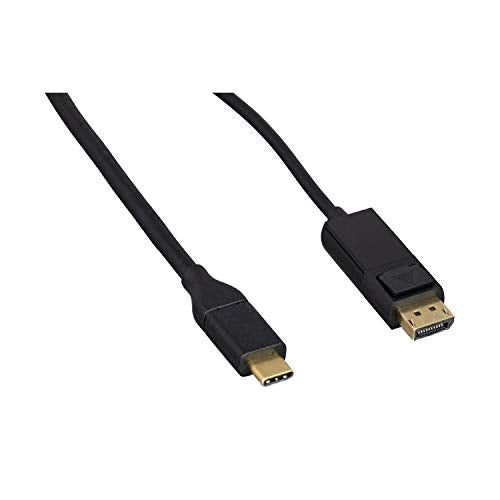 USB 3 Type C to DisplayPort Male Video Cable - 4K@60Hz, Gold-Plated, HDCP Support, 6 Feet