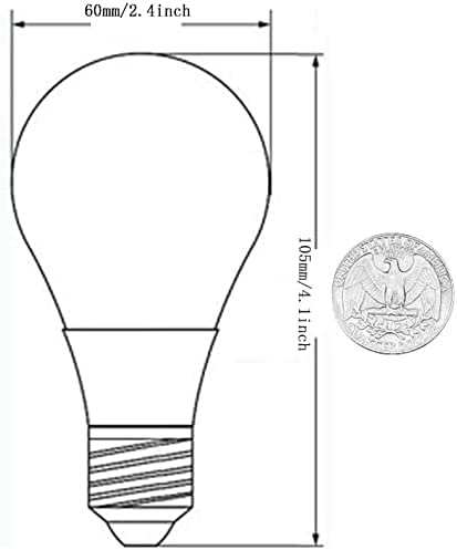 Megrezo 12V Low Voltage LED Light Bulbs - Warm White 7W E26 Standard Base 60W Equivalent - DC Bulb for RV, Solar Panel Project, Boat, Garden