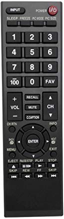 Replacement Remote Control for Toshiba 23L1350U 29L1350U 40L2200U 50L2200U 55TL515U LCD HDTV
