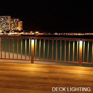 Lumina Lighting® 2W Landscape Deck Lights (2 Pack) | Low Voltage Landscape Deck Lights Waterproof - Outdoor Patio Step Deck Lighting 12V 3000K