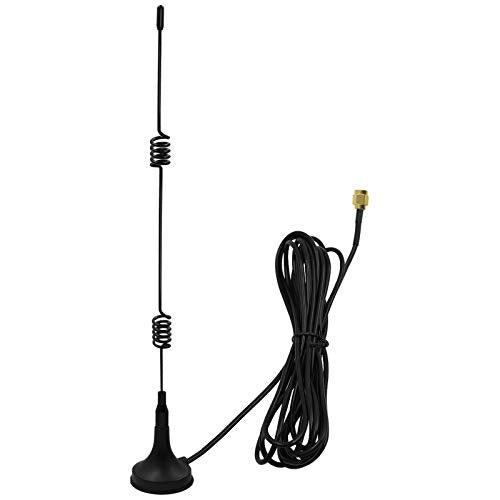SEBIKAM WiFi Booster Antenna with RP-SMA Male Connector?Without Pin?,2.4GHz Magnetic Base 10ft Extension Cable for Wireless CCTV Security Camera Video