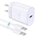 TT&C 30W USB C Super Fast Charger with 6ft Type C Cable, PD Wall Block Compatible with iPhone 17/16/15 Pro Max/Air, iPad Pro, and Galaxy