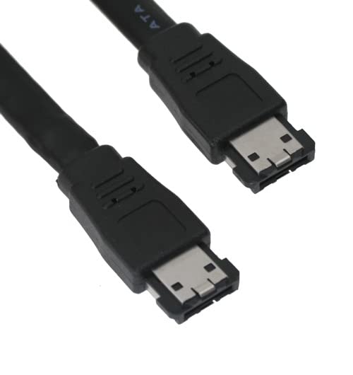 CABLEMAX eSATA to eSATA 3GB/s External SATA 2 (eSATA) Shielded External Cable (2ft)