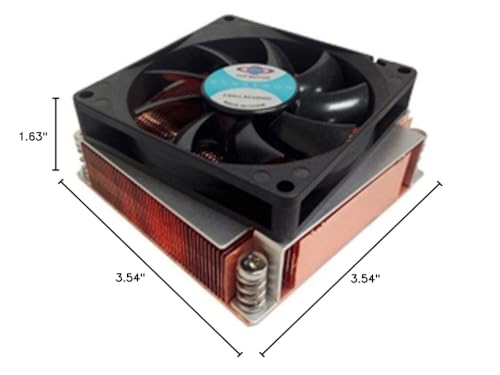 Dynatron 1.5U Active Air Cooler for Intel LGA2011/2066 Square Socket with mounting 80x80mm