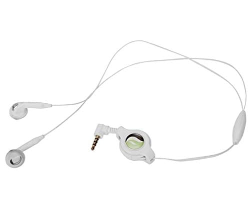 Retractable Earphones Compatible with LG V40 ThinQ Phone, Headphones Hands-Free Headset 3.5mm w Mic Earbuds Earpieces Microphone for V40 ThinQ Model