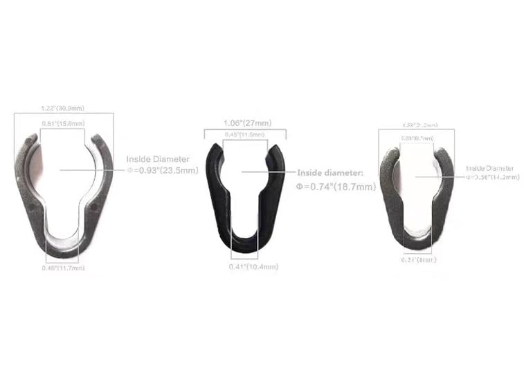 Mateda Mic Cable Clips - 30Pcs Universal Mic Boompole Clips