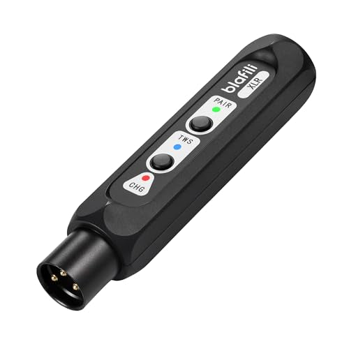 blafili XLR Bluetooth Music Receiver with XLR Output, Portable Wireless Audio Adapter for Speakers, Audio Mixer, Mixing Console, PA DJ System, aptX