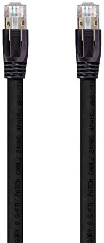Nippon Labs Cat8 RJ45 25FT Ethernet Patch Internet Network LAN Cable, Indoor/Outdoor, 24AWG Shielded Weatherproof S/FTP for Router, PS4, PS5, Xbox