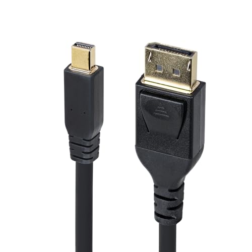 StarTech.com 10ft (3m) Mini DisplayPort to DisplayPort 1.4 Cable, 8K 60Hz/4K 120Hz HBR3 HDR, UHD mDP to DP 1.4 Cord