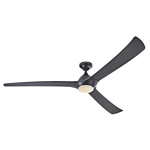 Westinghouse 7204200 Techno II LED Ceiling Fan with Light, 72-Inch, Black