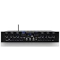 Pyle Bluetooth Home Audio Amplifier - 6 Channel Stereo Receiver Amp, 600 Watt Power, Commercial or Karaoke with Mic Talkover, Headphone Jack, 1/4''