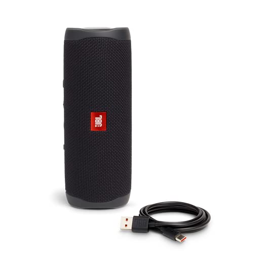 JBL FLIP 5 Portable Speaker IPX7 Waterproof Bundle with gSport Deluxe Hardshell Case (Black)
