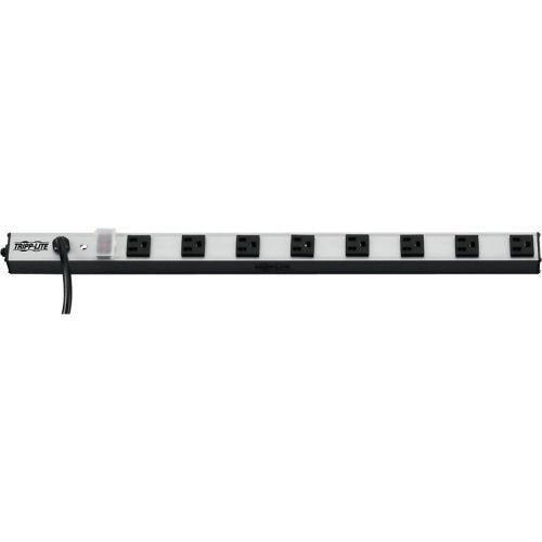 Tripp-Lite PS2408 8-Outlet Vertical Power Strip, 120V, 15A, 15' Cord, 5-15P, 24" Length