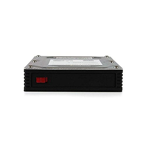 StarTech.com 2.5" to 3.5" SATA HDD/SSD Adapter Enclosure - External Hard Drive Converter with HDD/SSD Height up to 12.5mm (25SAT35HDD), Gray