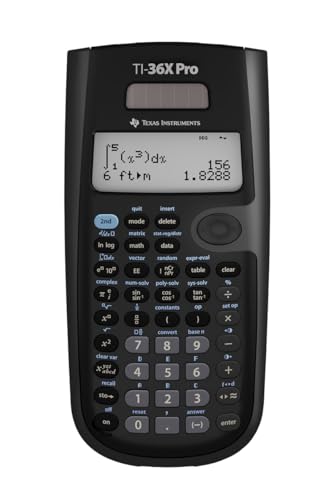 Texas Instruments TI-36X Pro Engineering/Scientific Calculator | 9.7 Inch | Black.