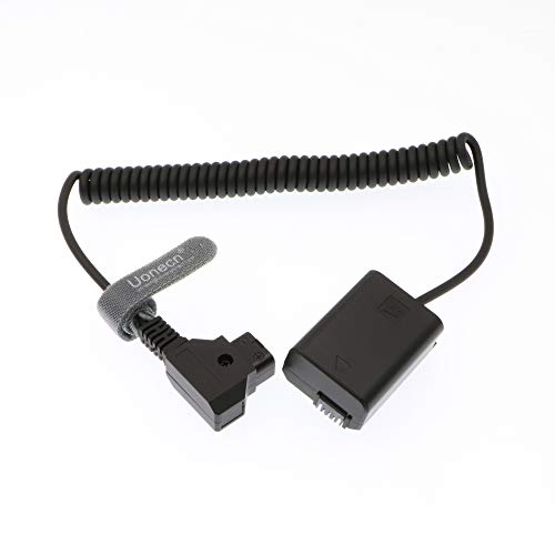 Uonecn Dummy Battery A7 to D-tap Cable for Sony NEX 3/5/7 Series, A7/A7R/A7S/A7II/A3000/A5000/A5100/A6000/A6300/A7s II (12 Inch, Male-to-Female, 3-Pin