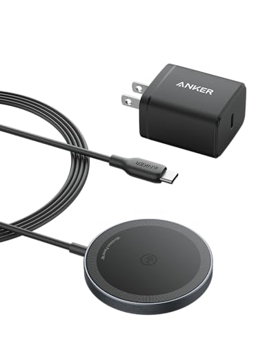 Anker MagSafe Charger Pad, MagGo iPhone 16 Wireless Charging Pad, Qi2 Certified 15W Wireless Charger, Compatible with iPhone 16/16 Plus/16 Pro/16 Pro