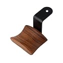 KiaoTime Headphone Hanger Holder - Walnut Wood Headset Stand, Universal Fit (Under-Desk Mount)