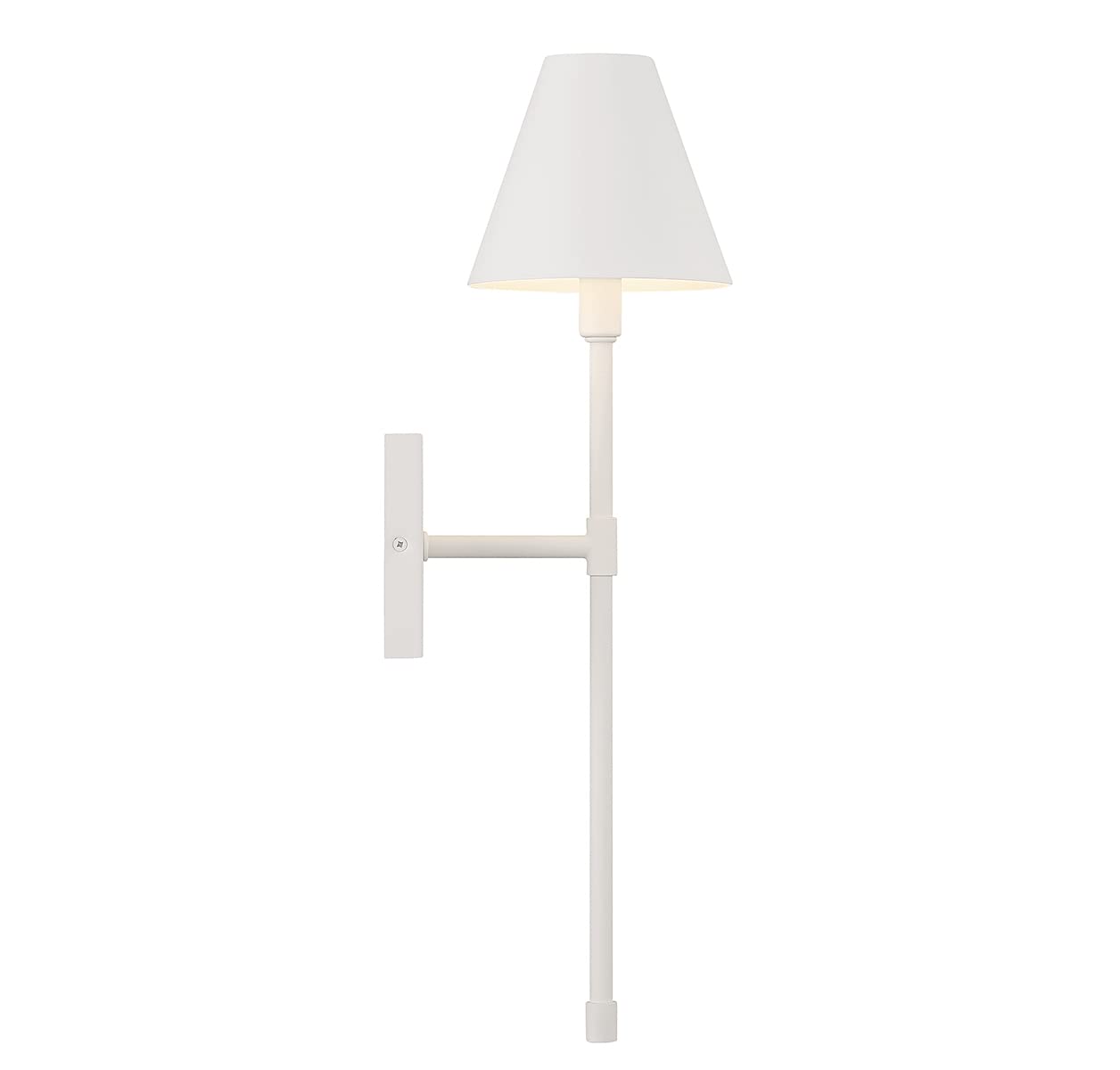 Savoy House 9-5201-1-83 Jefferson Vintage Traditional Metal Wall Sconce, 1-Light 60 Watt, 20" H x 6" W, Bisque White