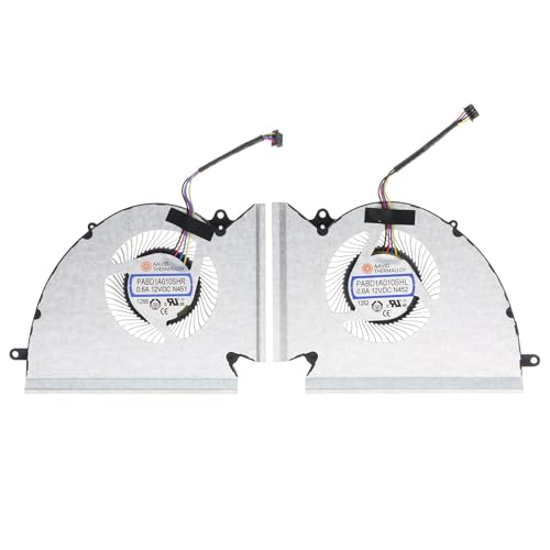 Replacement CPU&GPU Cooling Fan for MSI GP76 GE76 WE76 MS-17K2 MS-17K3 PABD1A010SHR-N452 PABD1A010SHR-N451