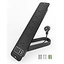 VIPWELL Recessed Power Strip Extension - 10 Outlet Surge Protector with 6 AC - 2 USB-A?18W? and 2 USB-C?PD20W? Ports - Flush Mount Desk Outlet with 6