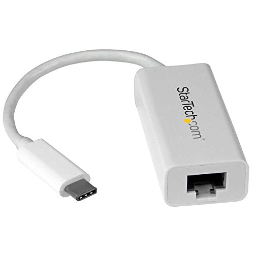 StarTech USB-C to Gigabit Ethernet Adapter, RJ45 LAN Network Converter
