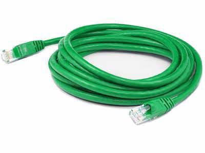AddOn 25FT RJ-45 (Male) to RJ-45 (Male) Straight Green CAT6A UTP Copper PVC PATC