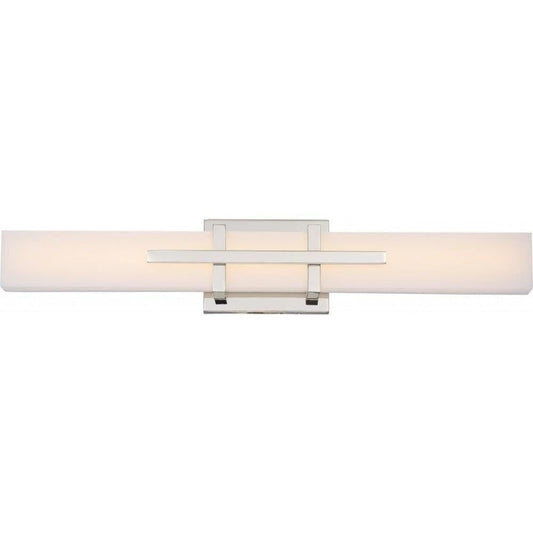 Nuvo Lighting 62/872 Contemporary Modern Two Light Vanity from Grill Collection in Polished Nickel Finish