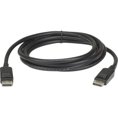 ATEN 2L-7D02DP 6.6 ft DisplayPort Cable (rev.1.4) 8K 7680 x 4320 at 60Hz Dynamic HDR 5K Backwards Compatible 4K 4096 x 2160 at 120Hz - Black - 20 pin