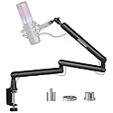Microphone Arm,Aokeo AK-55i Desk Low Profile Adjustable Mic Boom Arm Stand,Suitable For Blue Yeti,Snowball iCE, HyperX QuadCast,SoloCast,Elgato