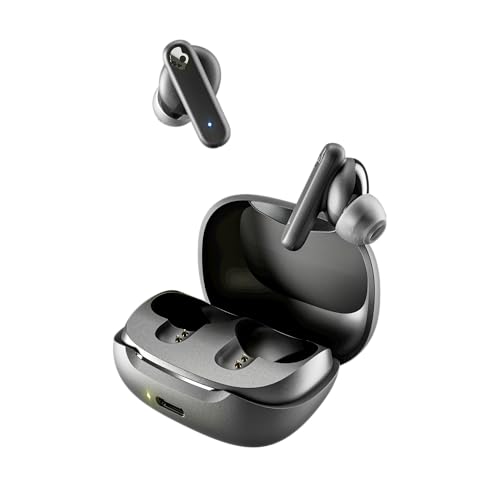 Skullcandy Smokin’ Buds Wireless Earbuds, Bluetooth Headphones, Noise Isolating Fit, Up to 20 Hours Battery, IPX4 Sweat and Water Resistant