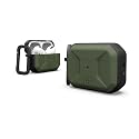 UAG Designed for AirPods Pro (2nd Gen 2022) Civilian Olive Drab, Premium Rugged Slim Water Resistant Full Protective Case Cover with Detachable