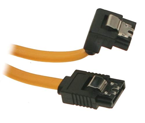 SATACables 13 inch SATA Cable Straight to Right - 30SR330YL