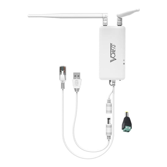 VONETS Industrial WiFi Serial Port Server/WiFi Bridge Ethernet Repeater Wireless Router - Signal Extender for Medical Devices, IP Cameras, PLCs
