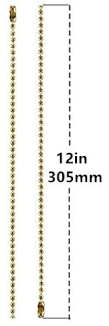 LuoQiuFa Ceiling Fan Pull Chain, 12 Inches Handle Ceramic Zipper Extension Chandelier Ceiling Fan Zipper 2pcs