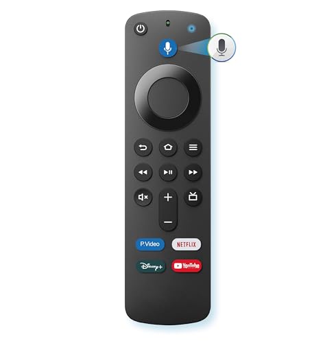 Replacement for Fire Stick Remote, firestick Remote, w/YouTube, Disney Shortcuts, for Amazon Cube, Echo Show, 1 Year Warranty