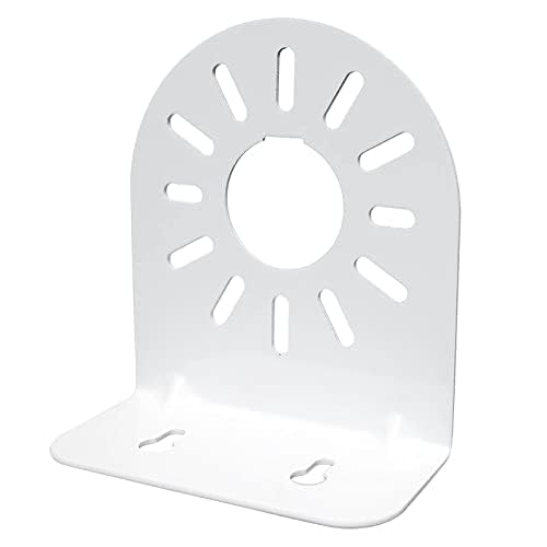 SamIdea 4-Pack L-Shaped Steel Security Dome Camera Mount Bracket - Universal Fit for Hikvision & More, Waterproof, White - Ideal for CCTV, Baby