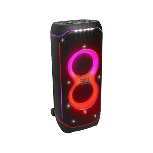 JBL Partybox Ultimate - Multi Purpose Party Speaker, with Wi-fi & Bluetooth Connectivity, Wireless, Lightshow, IPx4 Slashproof, Dual Mic & Guitar